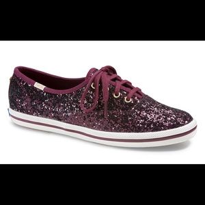 Kate Spade keds Glitter Sneakers (cherry)